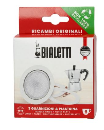 Bialetti sealing ring + filter plate 1 cup